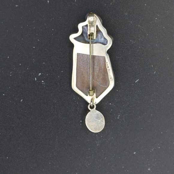 Vintage Amy Kahn Russell Pin/Pendant AKR silver - Picture 2 of 3